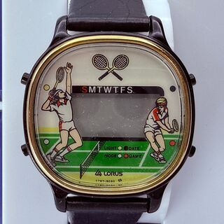 Vintage Seiko/Lorus Y757-5050 LCD Tennis Game Watch