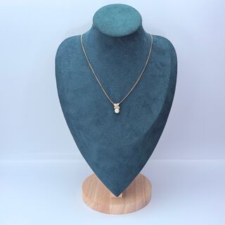 Christian Dior goldplated collier met pendant en strass