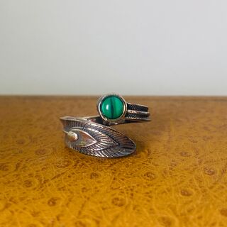 Zilveren ring – Luna Bodin Malachiaring