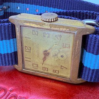Vintage WW2 militair horloge op NATO band