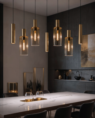 2x Design hanglamp verstelbare hoogte tot 165 cm VIDI, Stella Di Notte