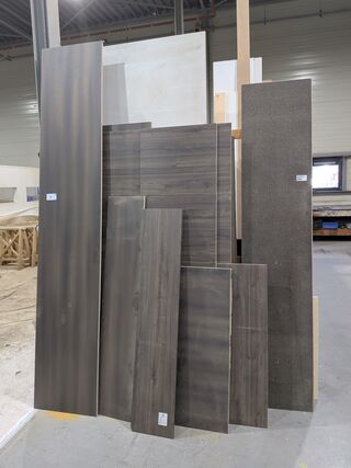 Partij divers plaatmateriaal