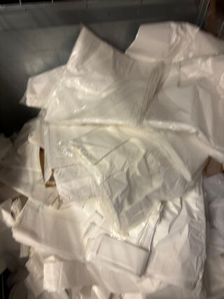 Partij winkeltasjes, plastic