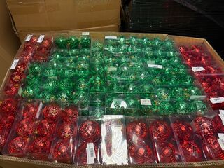 Ca. 240x Kerstballen, House Of Seasons, Diversen, foam met spiegel afw