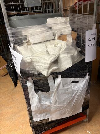 Partij winkeltasjes, plastic
