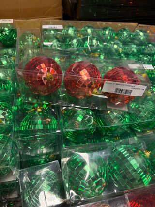 Ca. 240x Kerstballen, House Of Seasons, Diversen, foam met spiegel afw