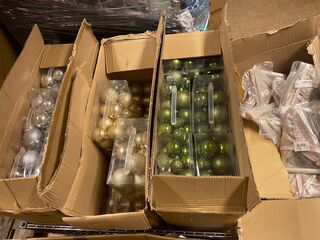 Ca. 76x Kerstballen set en kerststerrren, House Of Seasons, diverse kl