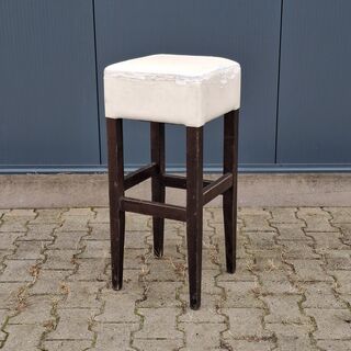 Ca. 15x Houten bar-/horecakruk, Crème