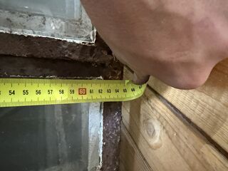 4x Boogvormig uitklapbaar stalraam, Historisch, wit/roest, 63 cm breed