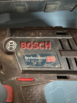 Accu slagsleutel, Bosch, GDS 18 V-LI HT, blauw/zwart