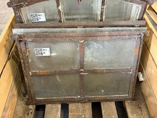 3x Stalraam, vast en uitklapbaar, Historisch, wit/roest, 60 x 40 cm