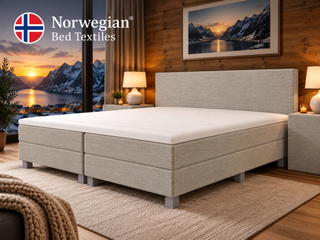 Boxspring Norwegian, Aurora 140, taupe