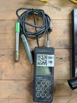 EC/TDS/NaCl meter met sondes, Hanna, HI9835, zwart