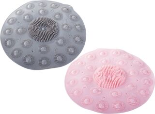 Ca. 65x Voetmassage mat, grijs en roze