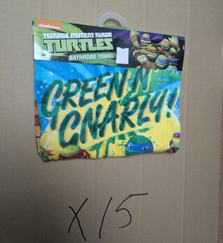 Ca. 15x Strandlaken, Ninja Turtles, 50 x 100