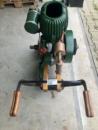 cilinder stationair motor, Wolseij, groen, 1959