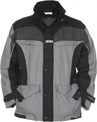 2x Werkjas / parka voor in de zomer, Hydrowear, zwart / grijs, mt S