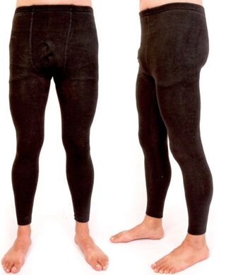 Ca. 48x Heren thermo onderbroek lang, zwart, L/XL