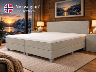 Boxspring Norwegian, Aurora 160, taupe