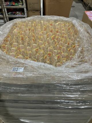 Ca. 2600x Pallet glazen met eenhoorn afbeelding