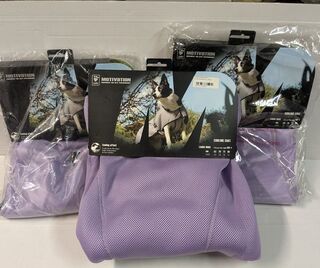 3x Honden cooling coat, lila, 75 cm