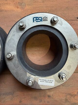 Ca. 20x Compakt afdichtingsringen, PSI, Compakt 125/55-64, zwart/zilve