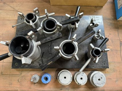Opspangereedschap / klemmenset, Multi-adapter montage, zilver/zwart
