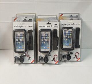 Ca. 14x Waterproof telefoonhouder, zwart