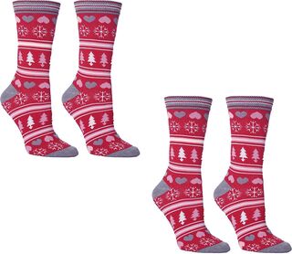 Ca. 30x Dames kerstsokken, rood, grijs, roze, wit, 37 – 42