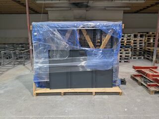 Machine beveiligingshekwerk op pallet
