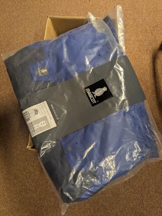 3x Bodywarmer, Mascot, blauw / zwart, 3XL