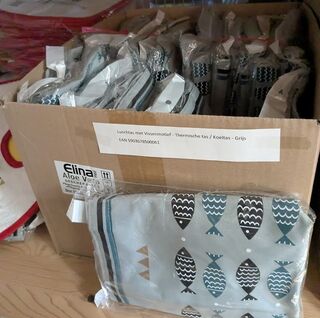 Ca. 30x Lunchtas thermisch, grijs blauw, 4,4 ltr