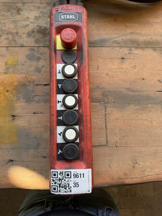 Bedieningspendel, Stahl, STH 1302-022, rood, 8 bedieningstoetsen – met