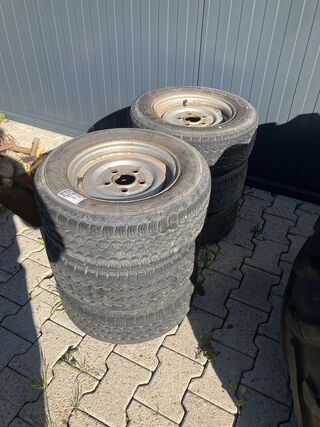 6x Aanhangwagenvelgen  met banden