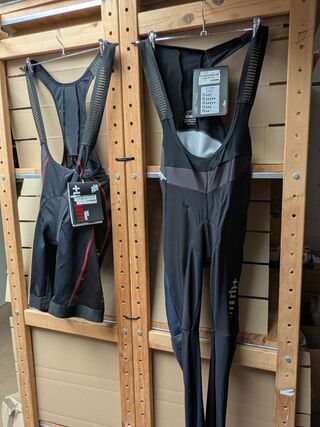 2x Fietsbroek met zeem RH+, zwart, mt XL