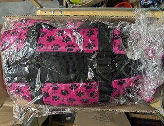 Ca. 10x Transporttas dieren, roze
