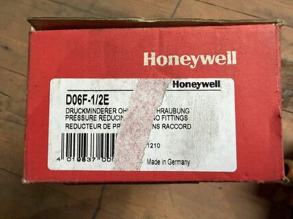 Waterdrukregelaar, Honeywell, D06F-1/2E, messing/groen