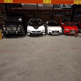 4x Elektrische speelauto’s voor kinderen, Audi, BMW, Mercedes