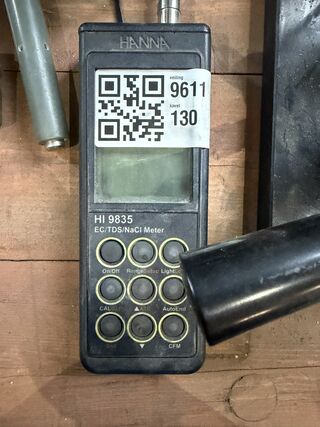 EC/TDS/NaCl meter met sondes, Hanna, HI9835, zwart