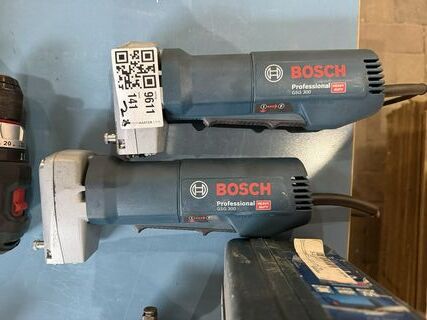 2x Elektrische knabbelschaar, Bosch, GSG 300, blauw/zilver