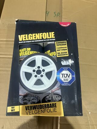 Ca. 46x Dozen velgenfolie, wit