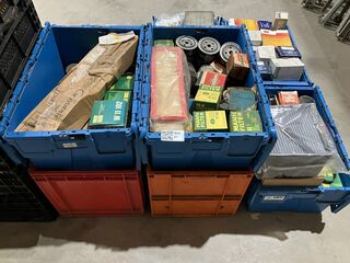 Partij oliefilters en filterdoeken