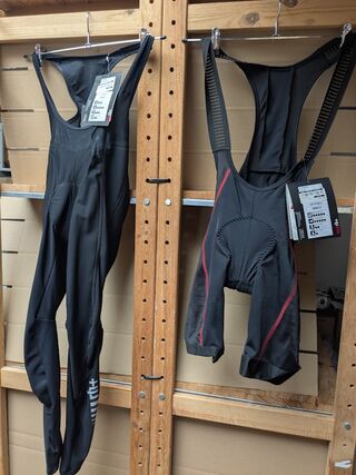 2x Fietsbroek met zeem RH+, zwart, mt S