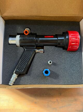 Persluchtvulpistool, Cordstrap, Direct Connect Fast Inflator, zwart/ro