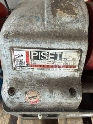 Elektrische pijpdraadsnijmachine, Rothenberger / Piset, P-60, grijs/ro