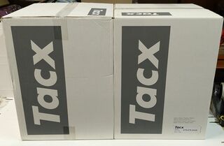 Ca. 100x Bidon, Tacx, transparant, 750 cc