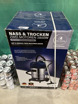 Industriele nat en droogzuiger Sauber Germany, blauw