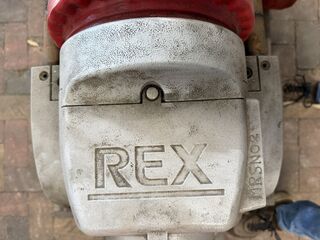 Elektrische pijpdraadsnijmachine, REX, S80AV, grijs/rood, met voetpeda