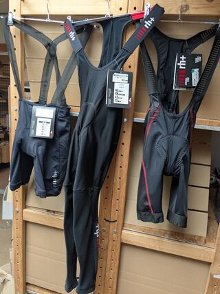 3x Fietsbroek met zeem RH+, zwart, mt M