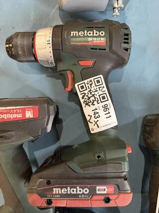 2x Accu schroefboormachine, Metabo, o.a. SB18 LT BL, groen/zwart